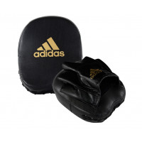 Лапы Adidas Short Focus Mitts черно-золотые adiMP02