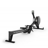 Гребной тренажер UnixFit PRO Air Magnetic Rower-X Black RMAMRXB