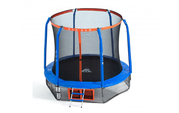 Батут DFC Jump Basket 10ft внутр.сетка, лестница (305cм) 10FT-JBSK-B 600_380