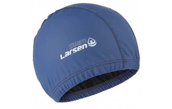 Шапочка плавательная Larsen Swim PU100 синий 600_380