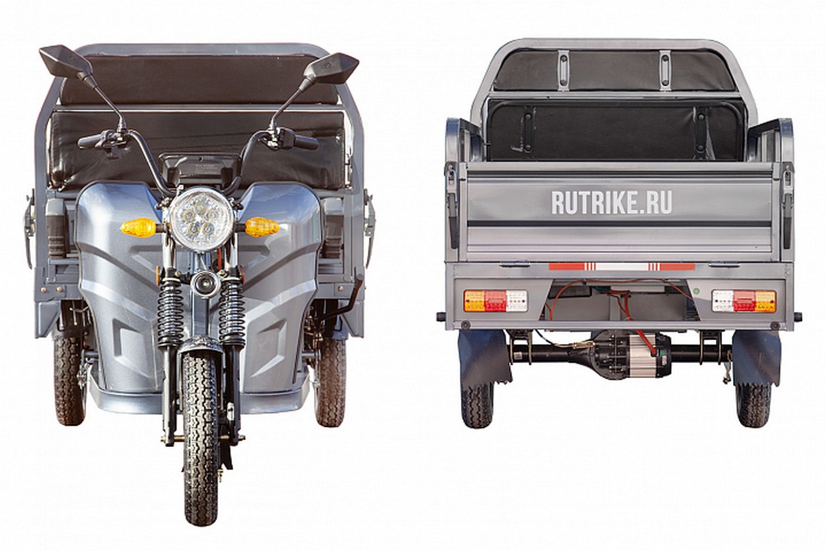 Грузовой электротрицикл RuTrike Мастер 1500 60V1000W 024452-2792 темно-зеленый 1200_800