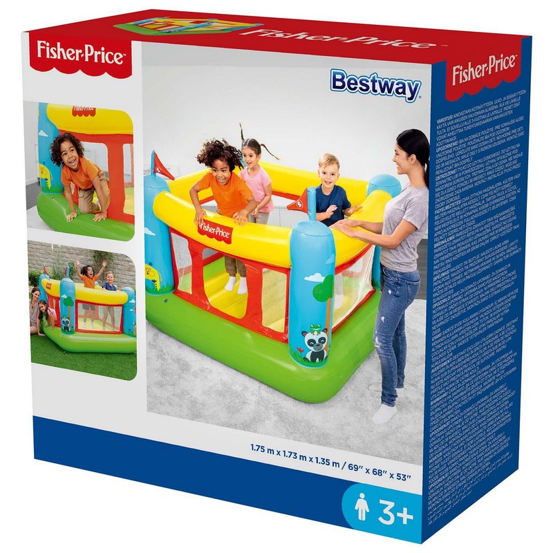 Игровой центр-батут 175х173х135см Bestway Fisher Price 93553 800_800