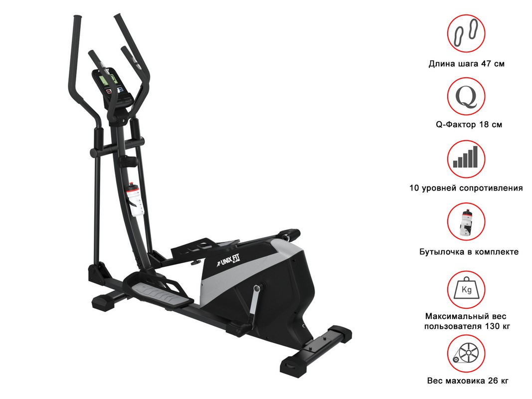 Эллиптический тренажер UnixFit SL-470 (коврик в подарок) 1067_800