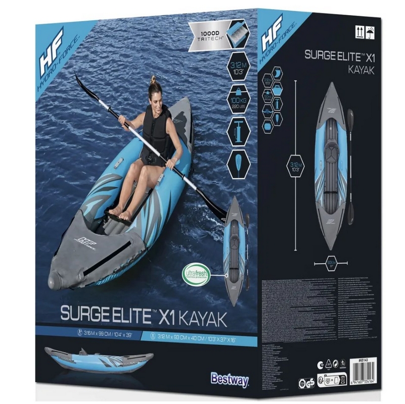 Байдарка (каяк) Bestway Surge Elite X1 Kayak 312х93х40см 65143 801_800