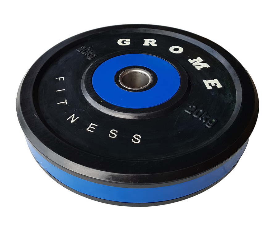 Диск обрезиненный Grome Fitness WP-080 20кг 878_735