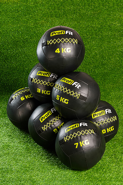 Медицинбол набивной (Wallball) Profi-Fit 6 кг 400_600