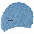 Шапочка для плавания Torres Bobbles, силикон SW-12204BL голубой 120_120